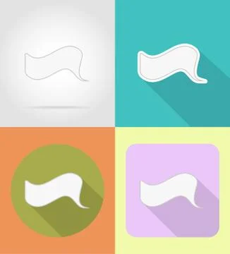 Speech bubbles flat icons vector illustration Stock Illustration