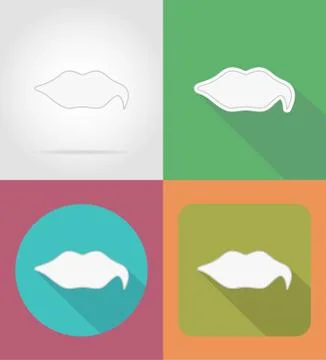 Speech bubbles flat icons vector illustration Stock Illustration