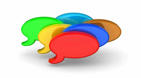 Speech Bubbles Stock Footage 33045669