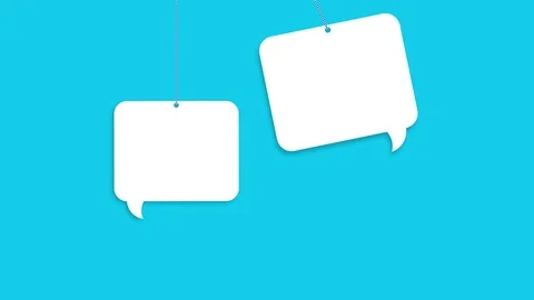 Speech bubbles Video stock 85983513