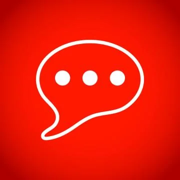Speech Bubbles Icon. Chat pictogram icon stock vector illustration flat design Stock Illustration