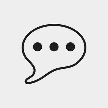 Speech Bubbles Icon. Chat pictogram icon stock vector illustration flat design Stock Illustration