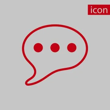 Speech Bubbles Icon. Chat pictogram icon stock vector illustration flat design Illustrazione stock