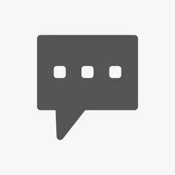 Speech Bubbles Icon. Chat pictogram icon stock vector illustration Stock Illustration