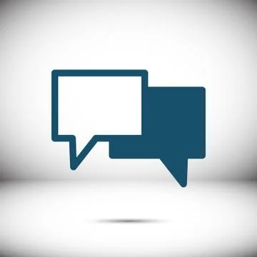Speech Bubbles Icon. Chat pictogram icon stock vector illustration Stockillustratie