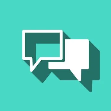 Speech Bubbles Icon. Chat pictogram icon stock vector illustration 스톡 일러스트