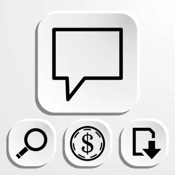 Speech Bubbles Icon. Chat pictogram icon stock vector illustration 스톡 일러스트