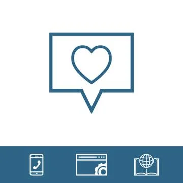 Speech Bubbles Icon. Chat pictogram icon stock vector illustration 库存插图