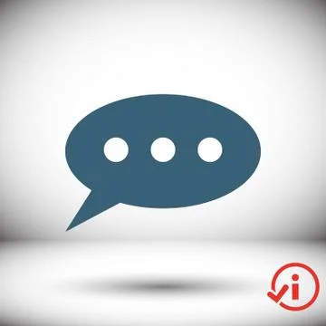 Speech Bubbles Icon. Chat pictogram icon stock vector illustration 스톡 일러스트