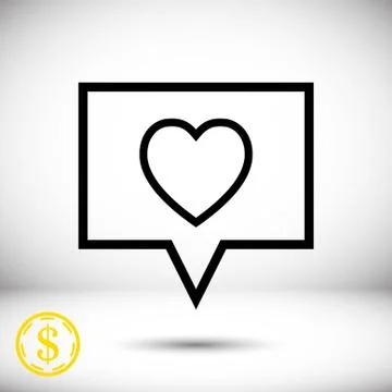 Speech Bubbles Icon. Chat pictogram icon stock vector illustration イラスト素材