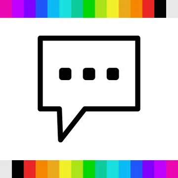 Speech Bubbles Icon. Chat pictogram icon stock vector illustration Stock Illustration
