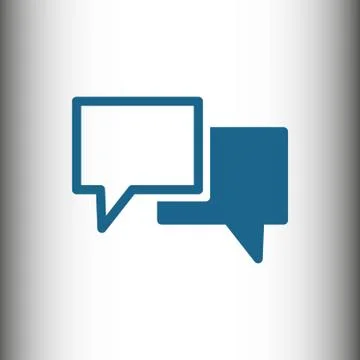 Speech Bubbles Icon. Chat pictogram icon stock vector illustration 스톡 일러스트