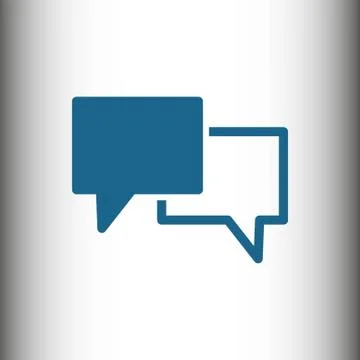 Speech Bubbles Icon. Chat pictogram icon stock vector illustration Stock Illustration