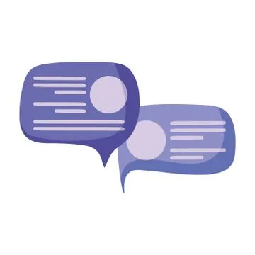 Speech bubbles icon, colorful design 스톡 일러스트
