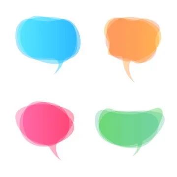 Speech bubbles icon. Dialog box info. Illustrazione stock