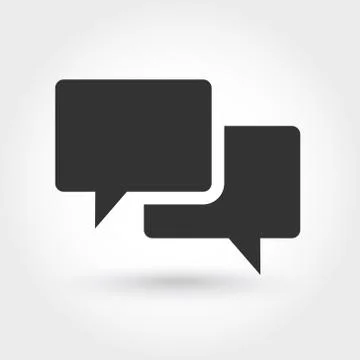 Speech bubbles icon Illustrazione stock