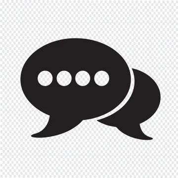 Speech bubbles icon Stock Illustration