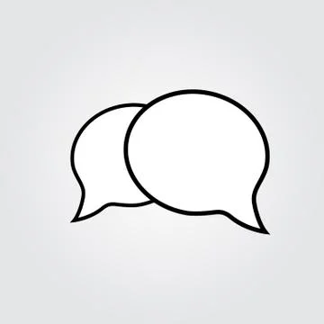 Speech Bubbles Icon Stock Illustration