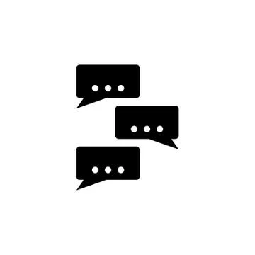 Speech Bubbles Icon Stock Illustration