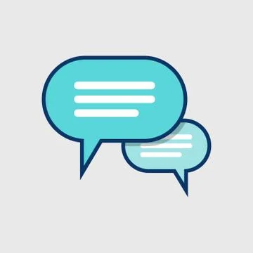 Speech bubbles Icon Stock Illustration