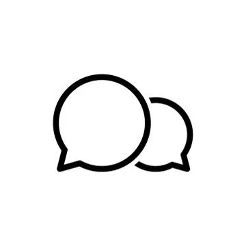 Speech bubbles icon Stock Illustration