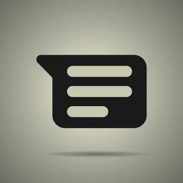 Speech bubbles icon. isolated Stock Illustration