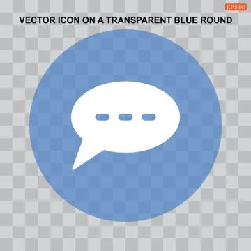 Speech Bubbles Icon Vector flat design style Stock Illustration