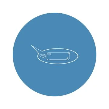 Speech Bubbles Icon Vector flat design style Illustrazione stock