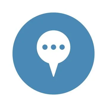 Speech Bubbles Icon Vector flat design style Stock Illustration