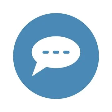 Speech Bubbles Icon Vector flat design style Stock Illustration