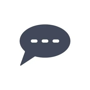 Speech Bubbles Icon Vector flat design style Illustrazione stock