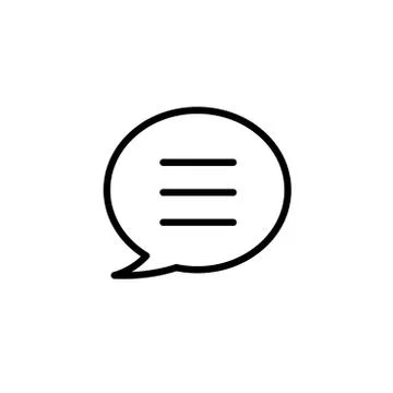 Speech bubbles Icon vector flat design Stock Illustration