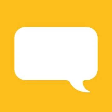 Speech bubbles icon. For websites and apps. Image on yellow background. Flat Stock Illustration