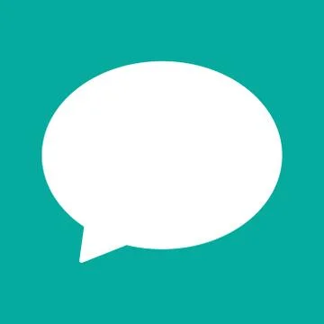 Speech bubbles icon. For websites and apps. Image on yellow background. Flat Stock Illustration