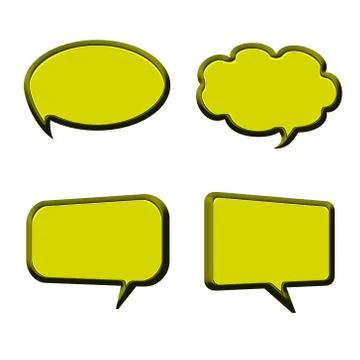 Speech bubbles Stock Illustration