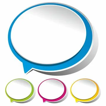 Speech bubbles Stock Illustration