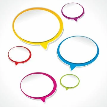 Speech bubbles Stock Illustration