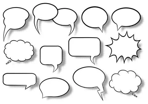 Speech bubbles Stock Illustration