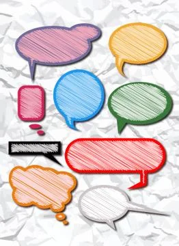 Speech bubbles Stock Illustration