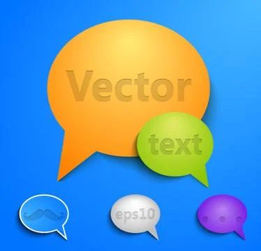 Speech bubbles Stock Illustration