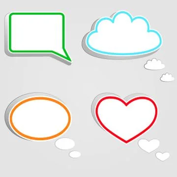 Speech bubbles 库存插图