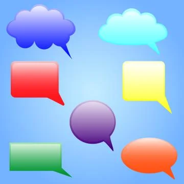 Speech bubbles 库存插图