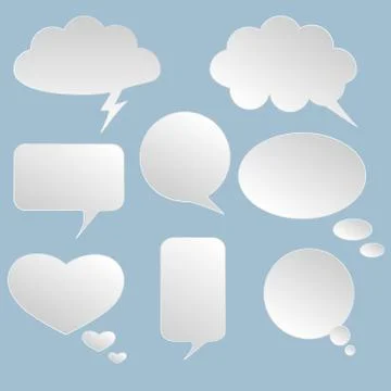 Speech bubbles 库存插图