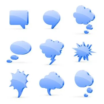 Speech bubbles Stock Illustration