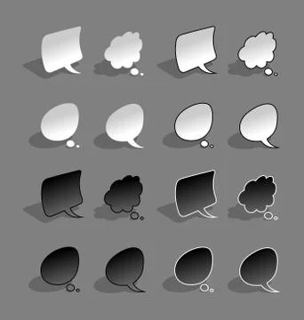 Speech bubbles Stock Illustration