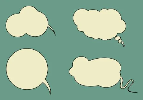 Speech bubbles Stock Illustration