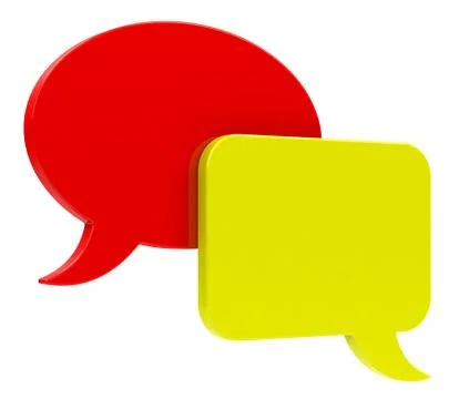 The speech bubbles Stock Illustration