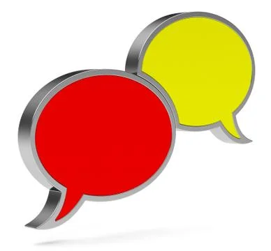 The speech bubbles Stock Illustration