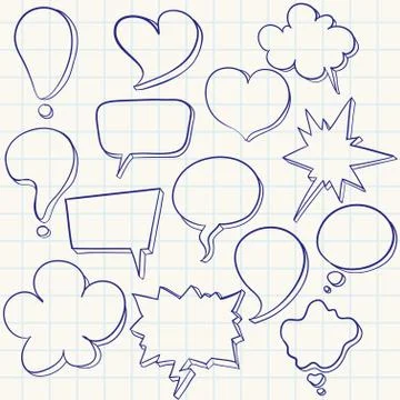 Speech bubbles Stock Illustration