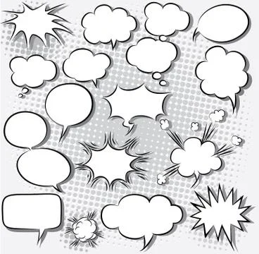 Speech bubbles 스톡 일러스트
